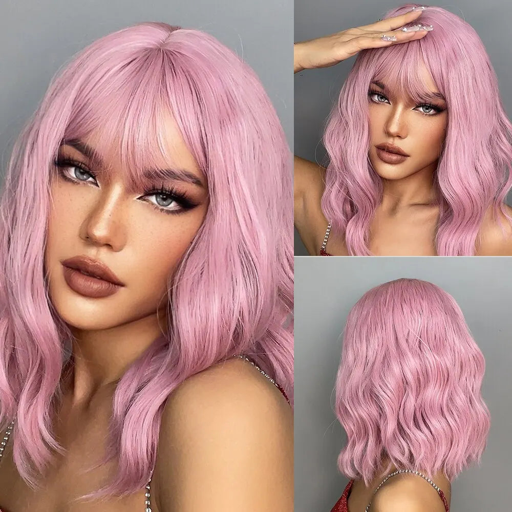 Grey Wavy Bob Wig