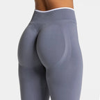 Women’s Sports Leggings, High Waist Seamless Yoga Pants, Scrunch Booty Peach, Hip Lifting Gym Clothes, Workout Tights