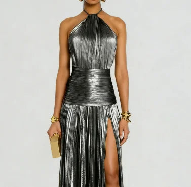 Elegant Mid-Calf A-Line Dress