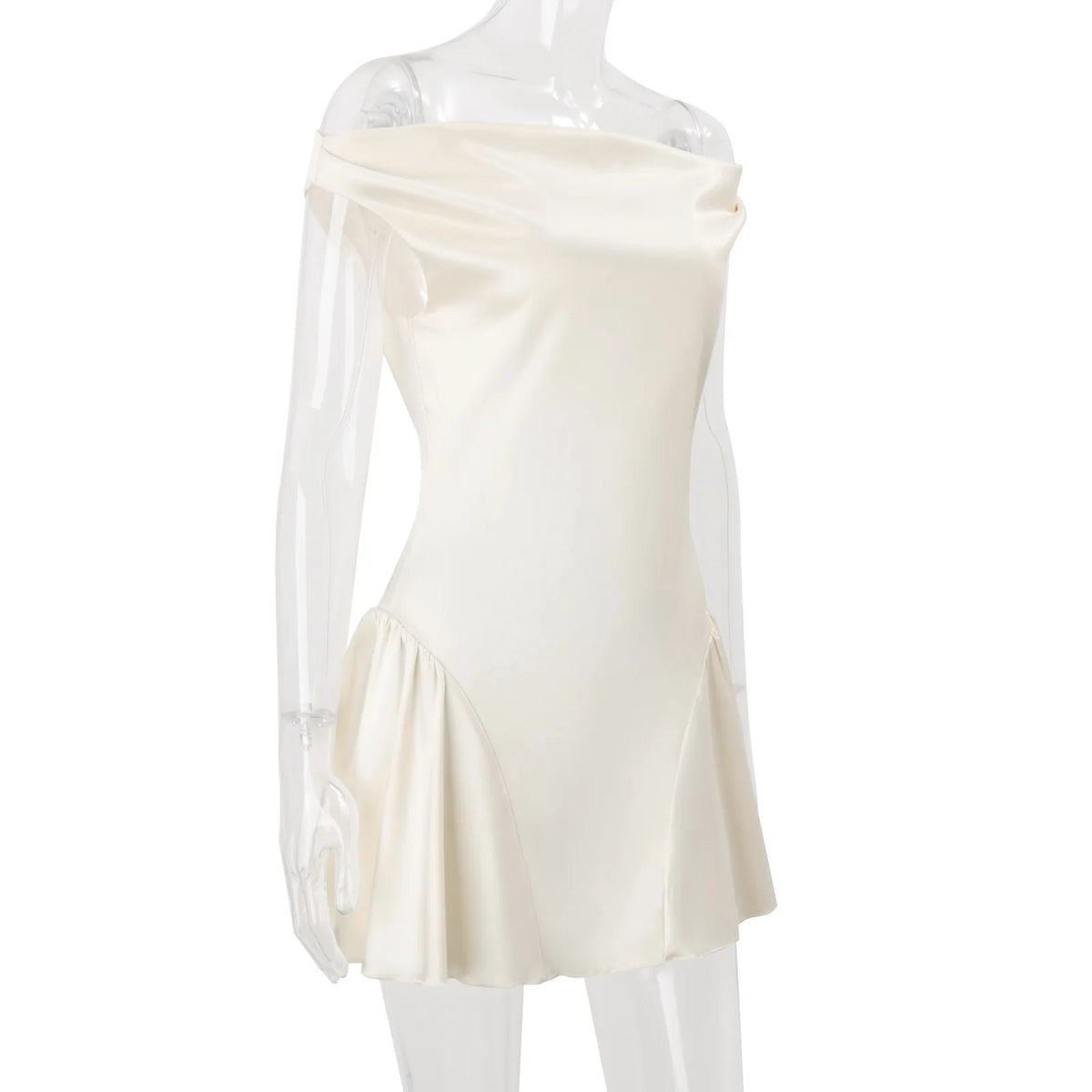 Elegant Satin A-Line Maxi Dress
