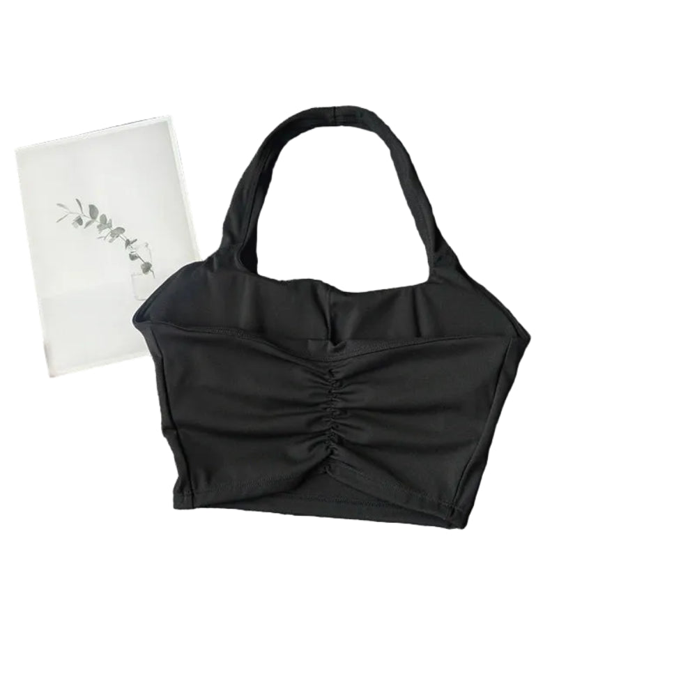 Halter Neck Medium Support Sports Bra