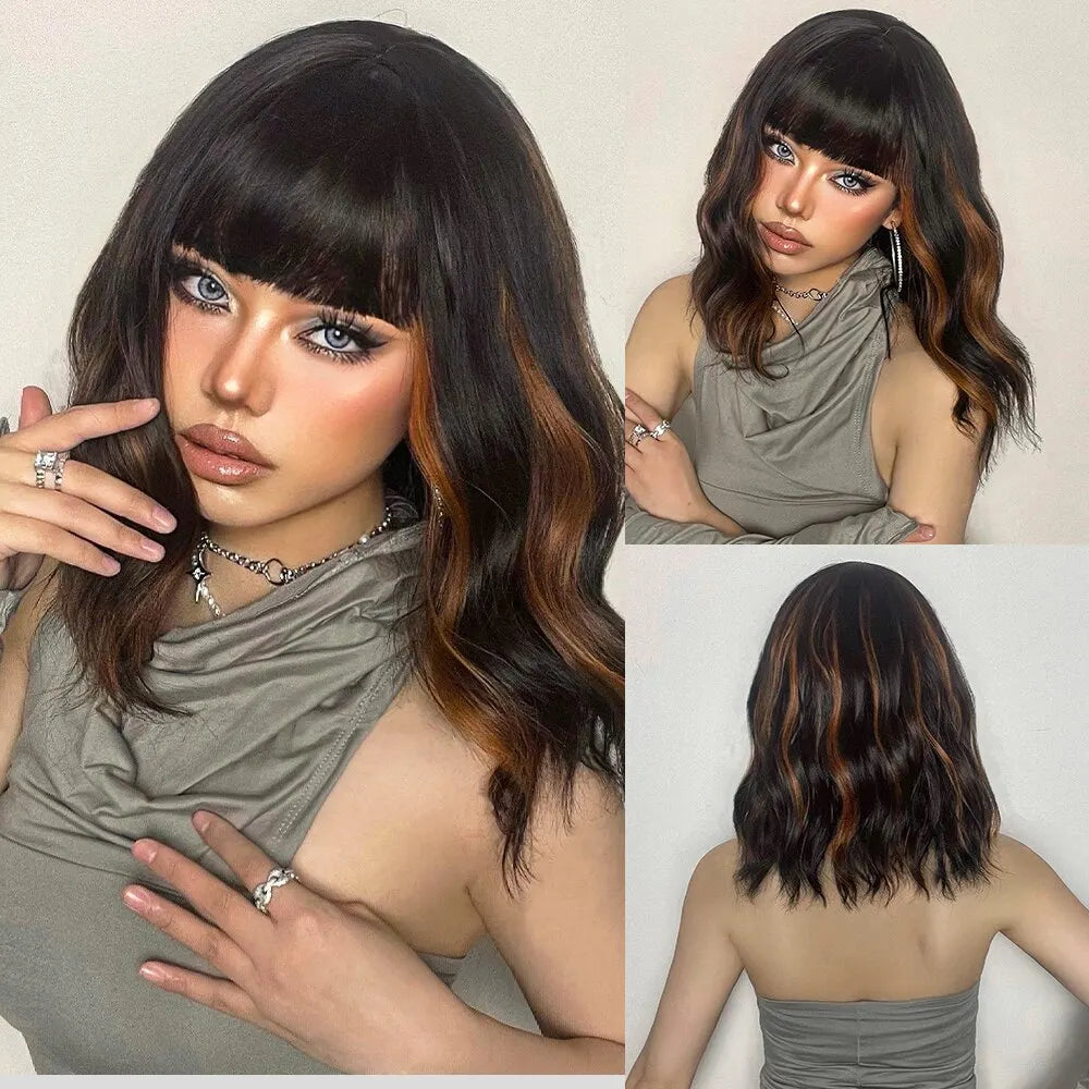 Grey Wavy Bob Wig