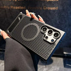 Samsung S26 Ultra S25 S24 Plus Magnetic Cooling Case with Folding Bracket Holder Cover