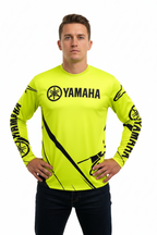 Yamaha Summer Breathable Quick-Dry Motorcycle Riding Suit - Long Sleeve Off-Road Racing Gear for Men and Women