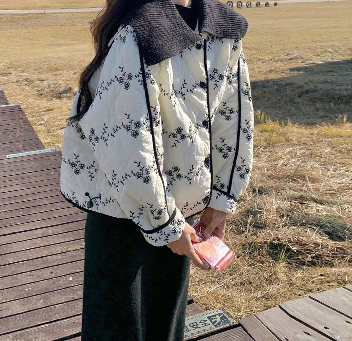 Warm Quilted Zip Jacket