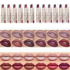Professional 2PCS Lip Liner Lipstick Set Matte Finish High Pigment Long Lasting Waterproof Sweatproof Cosmetic Beauty Kit