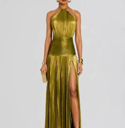 Elegant Mid-Calf A-Line Dress