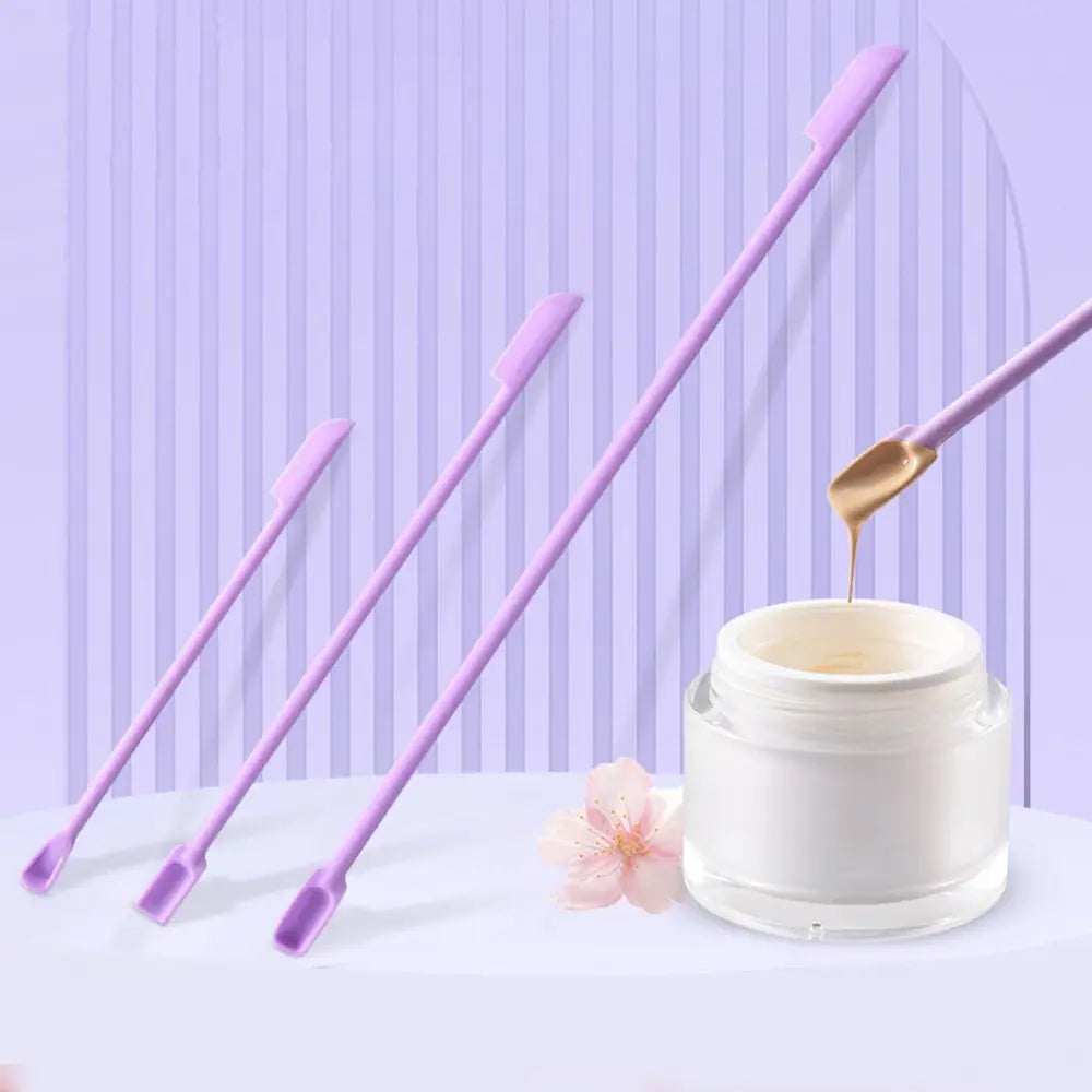 Double Head Silicone Cosmetic Spatulas