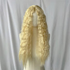 Long Blonde Curly Synthetic Wig