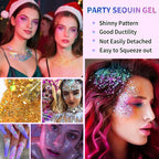 10 Piece Body Glitter Gel Set
