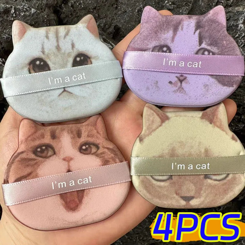 Cat Shaped Dual Use Makeup Puffs