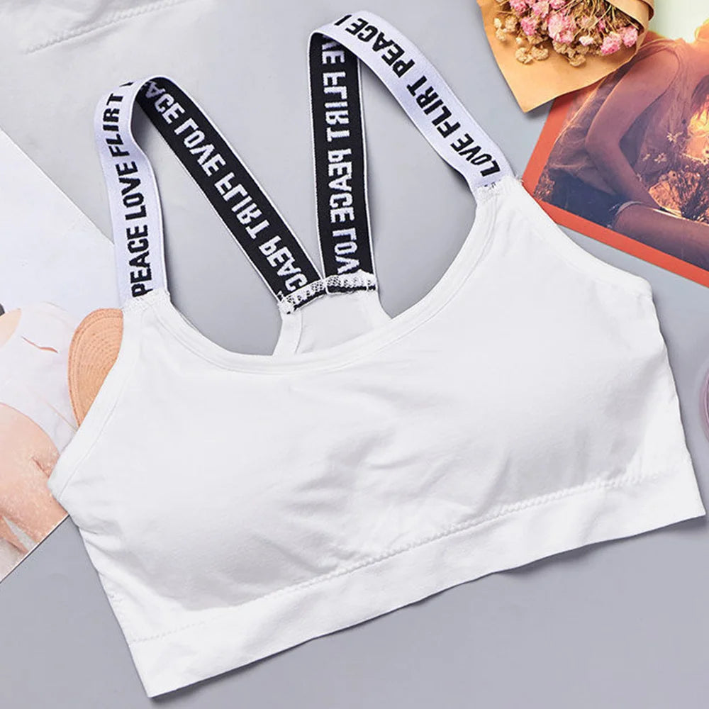 Seamless Wide Strap Sports Crop Top