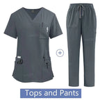 Women's Medical Scrub Uniform Set