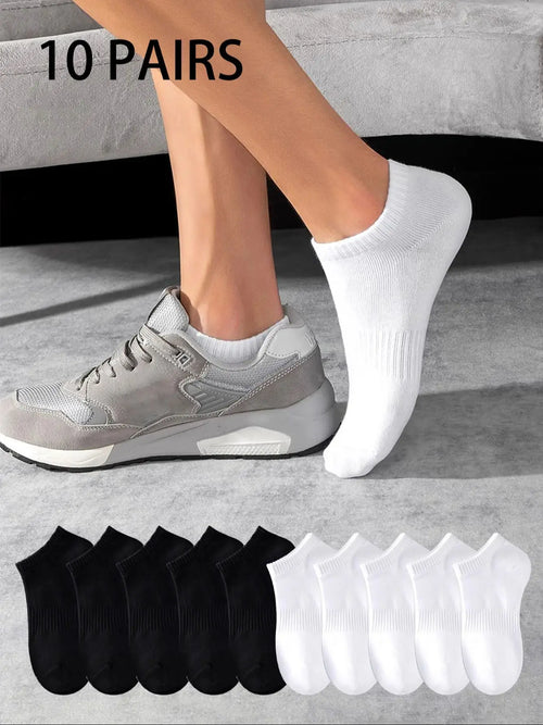 10 Pairs Low Cut Sports Socks
