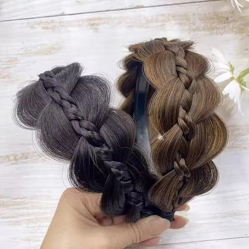 Wide Braided Retro Headband