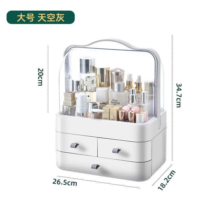 Dustproof Makeup Organizer With Drawer