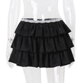 Pleated A-Line Mini Skirt