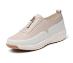 White Casual Flat Sneakers