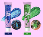 10 Piece Body Glitter Gel Set
