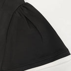 Contrast Ruffle Mini Dress