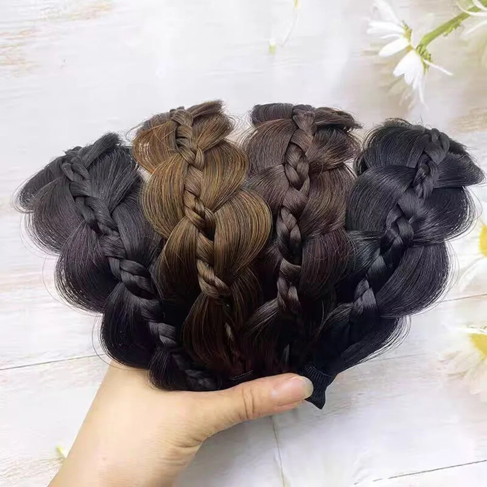 Wide Braided Retro Headband