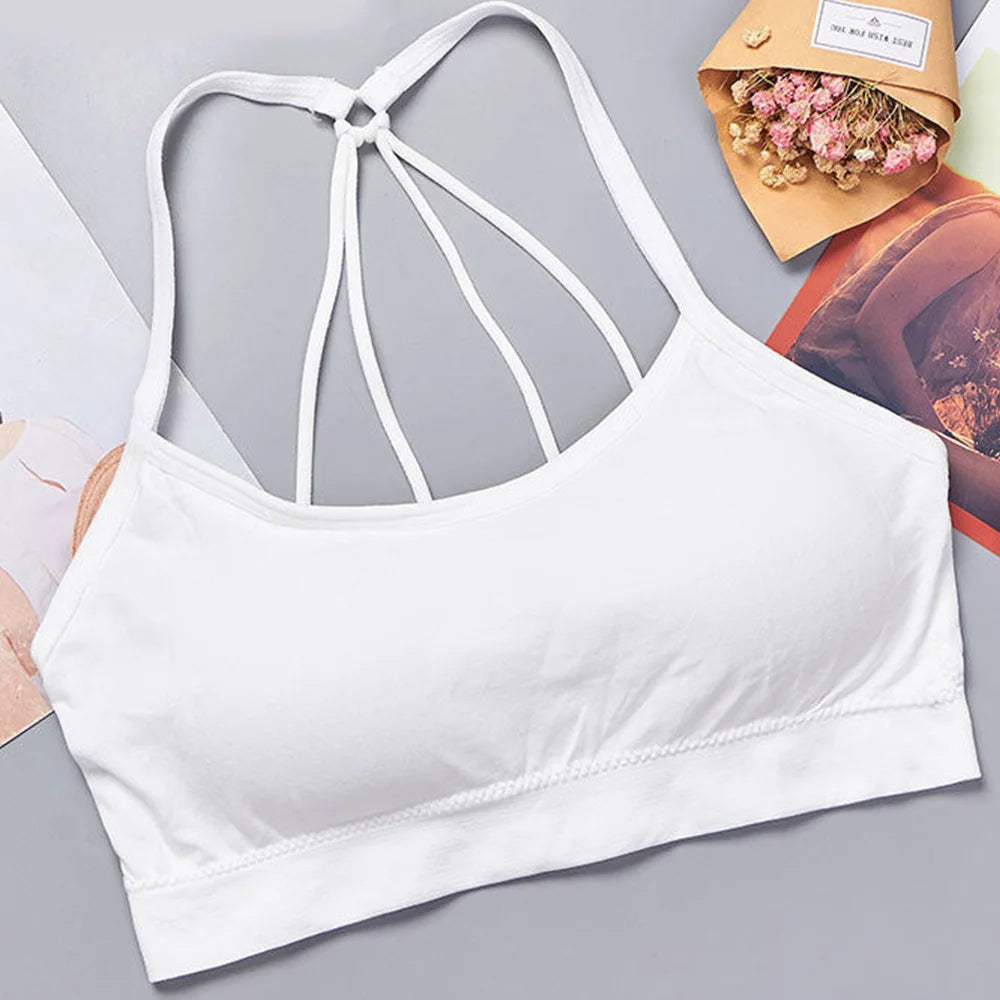 Seamless Wide Strap Sports Crop Top