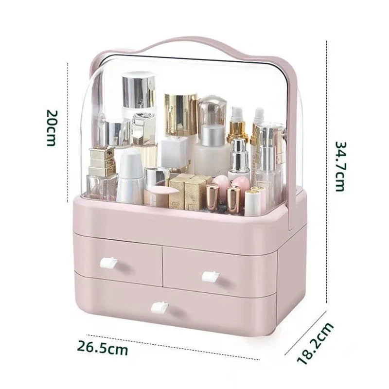 Dustproof Makeup Organizer With Drawer