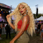 Long Blonde Curly Synthetic Wig