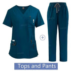 Women's Medical Scrub Uniform Set