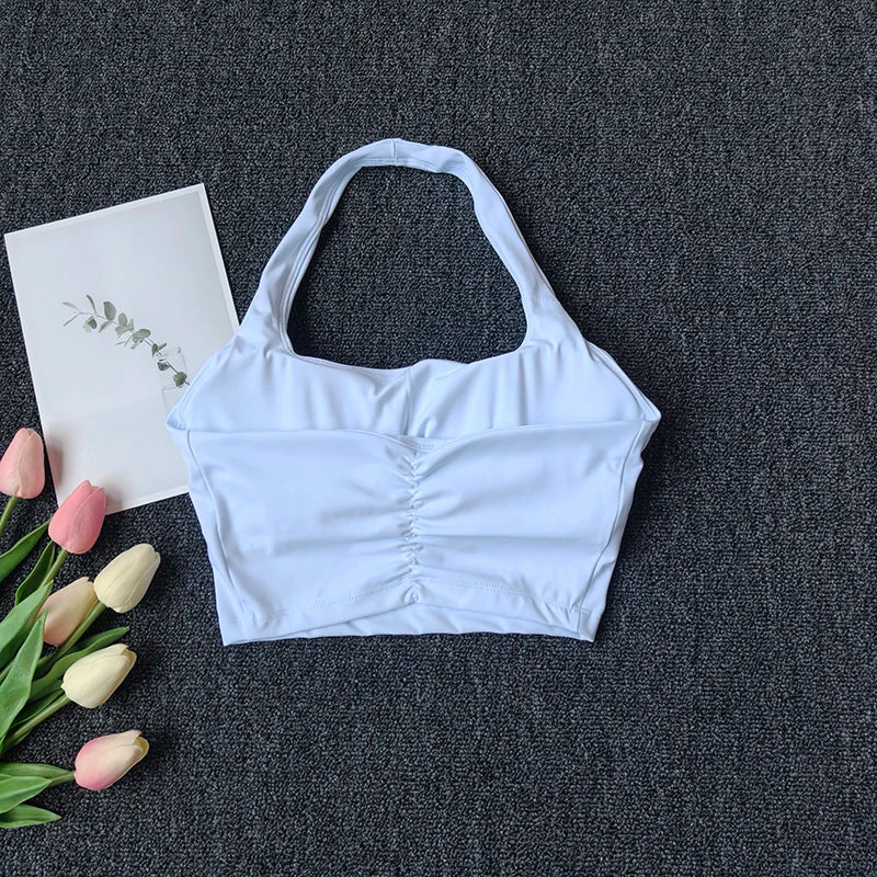 Halter Neck Medium Support Sports Bra