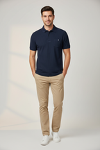 Cool Breeze Men’s Summer Ice Silk Lapel Pocket Polo Shirt