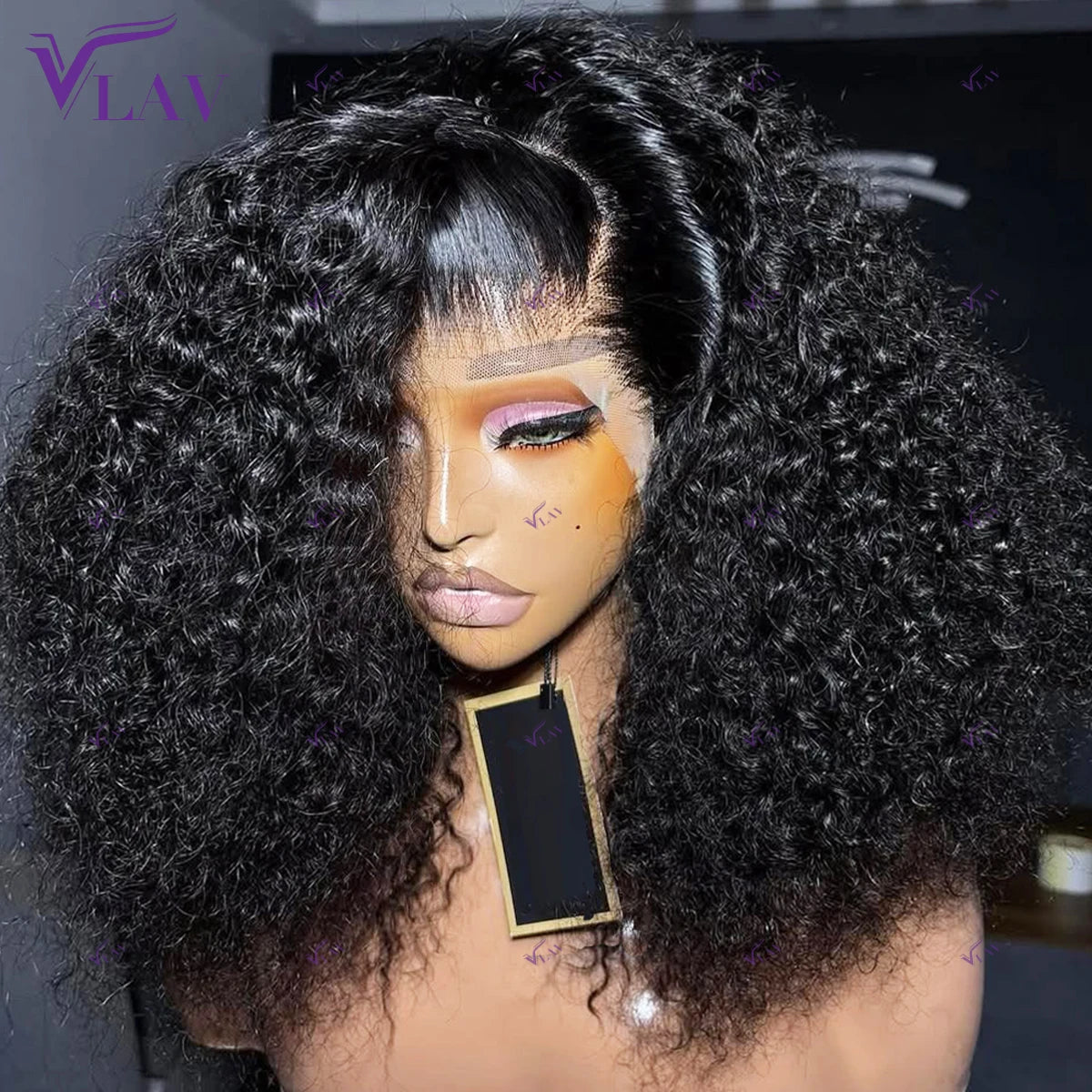 High Density Kinky Curly Lace Wig