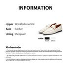 Elegant Square Toe Leather Loafers