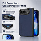 Luxury Matte PU Leather Silicone Phone Case For iPhone Duo