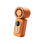 Portable Mini Fan Handheld Small Fans 5 Speeds 3000mAh Cooling Turbo Fan LED Display 180° Adjustable Clip Type-C Rechargeable