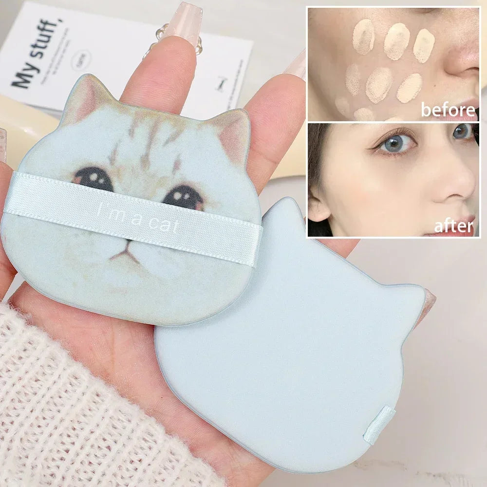 Cat Shaped Dual Use Makeup Puffs