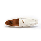 Elegant Square Toe Leather Loafers