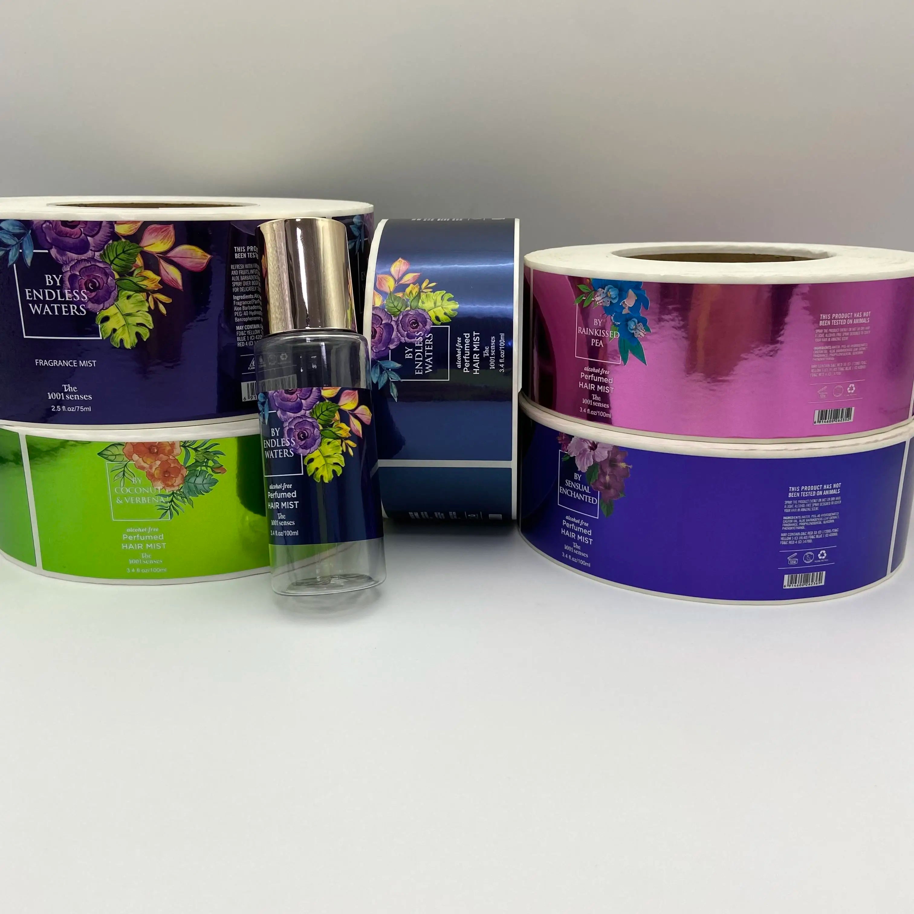 Custom Waterproof Cosmetic Product Labels