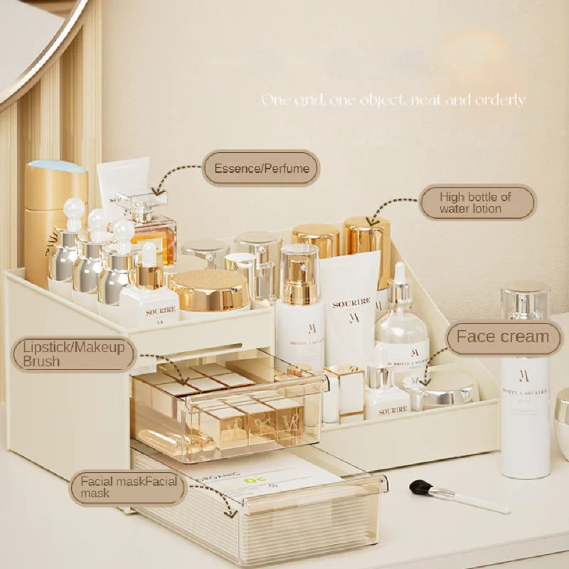 Transparent Drawer Makeup Organizer