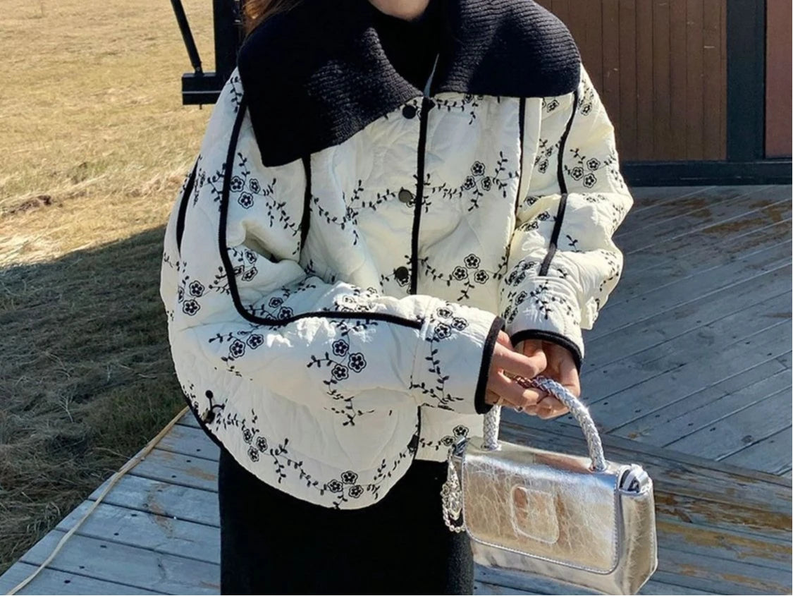 Warm Quilted Zip Jacket
