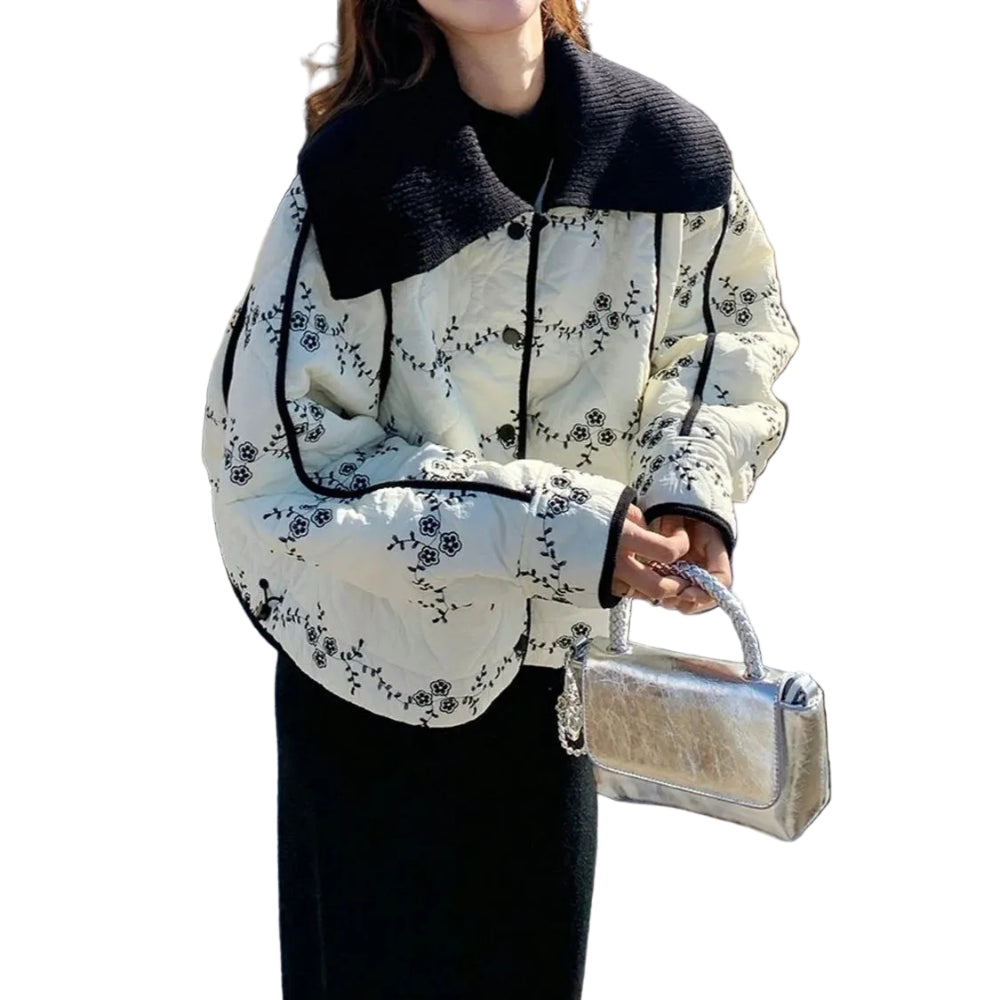 Warm Quilted Zip Jacket