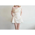 Elegant Satin A-Line Maxi Dress