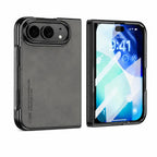 Luxury Matte PU Leather Silicone Phone Case For iPhone Duo