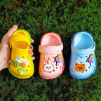 Summer Sandals, Girls, Kids, Baby Boys, Cartoon Sandals, Flat Heel, Soft Slippers, Garden Shoes