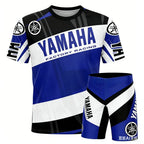 YAMAHA Summer Performance Motorcycle Riding T-Shirt Set