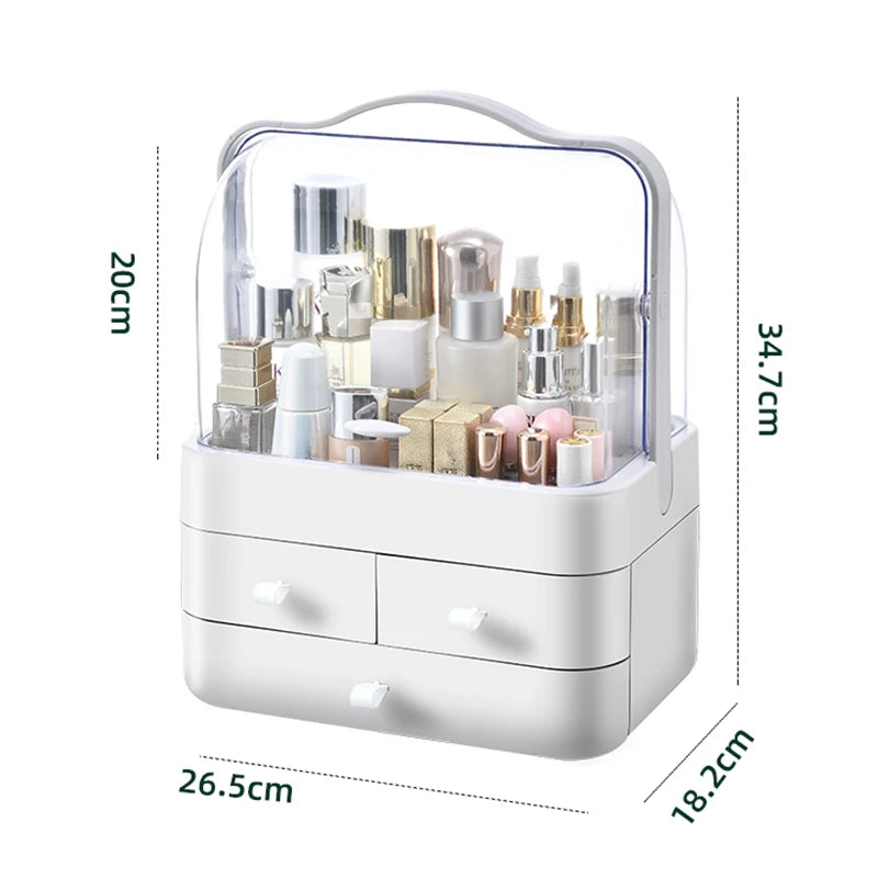 Dustproof Makeup Organizer With Drawer