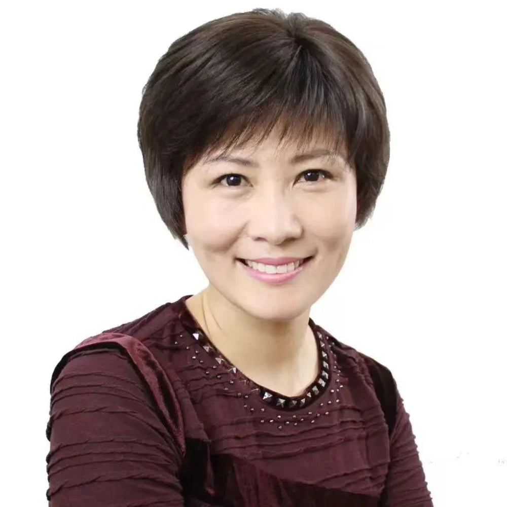 Short Straight Human Hair Wig