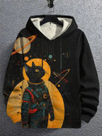 Cartoon Graffiti Cat 3d Print Zipper Hoodies Sweatshirts