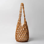 Women's Woven Bucket Shoulder Bag