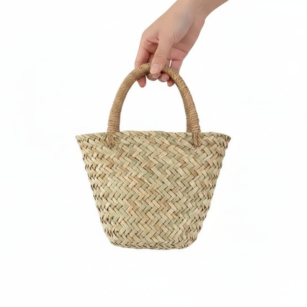 Women's Woven Straw Shoulder Bag